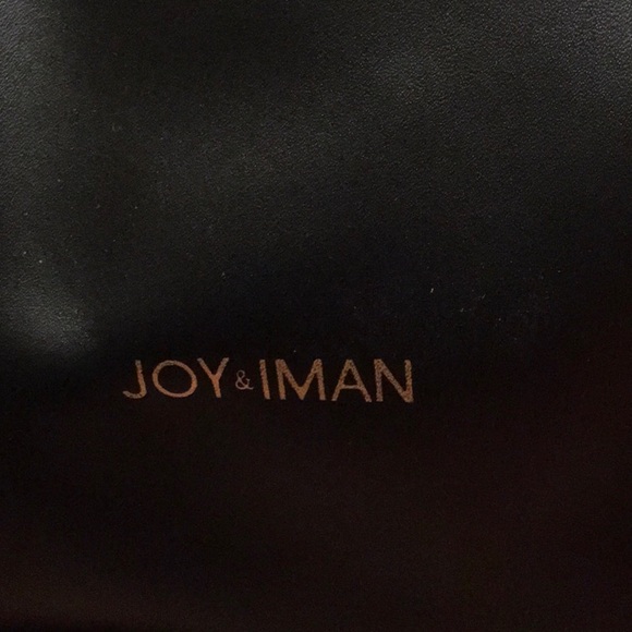 NWT,JOY&IMAN BLACK SAFANO REAL LEATHER,TASSELS,CHAIN PURSE INCLUDED,SNAPS 4 KEYS - Picture 2 of 9